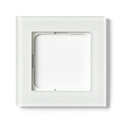 Peitelevy ELKO Plus Option huurrettu valkoinen lasi 1-osainen