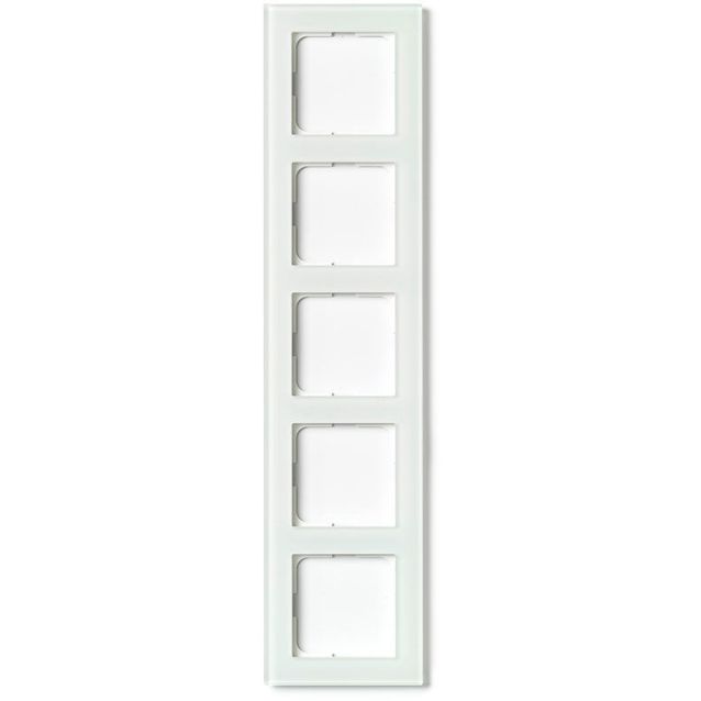 Peitelevy ELKO Plus Option huurrettu valkoinen lasi 5-osainen