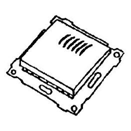Peitelevy ELKO Plus Option lasi musta 1-osainen