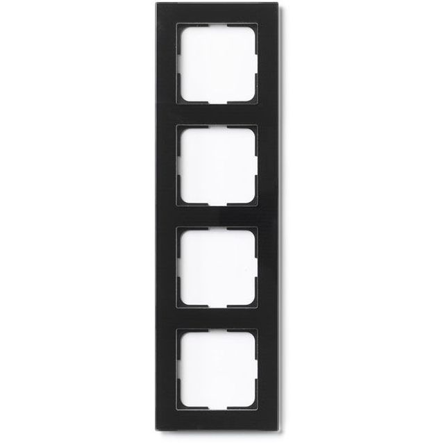 Peitelevy ELKO Plus Option lasi musta 4-osainen