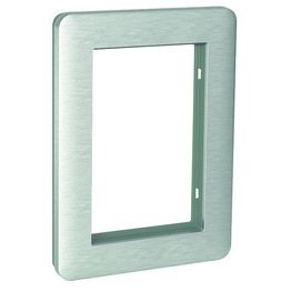 Peitelevy 1-osainen harjattu teräs Exxact Solid kaksoispistorasialle