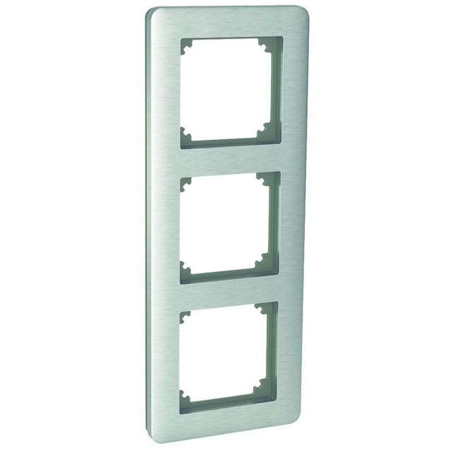 Peitelevy 3-os. Solid harjattu teräs Exxact 2112313