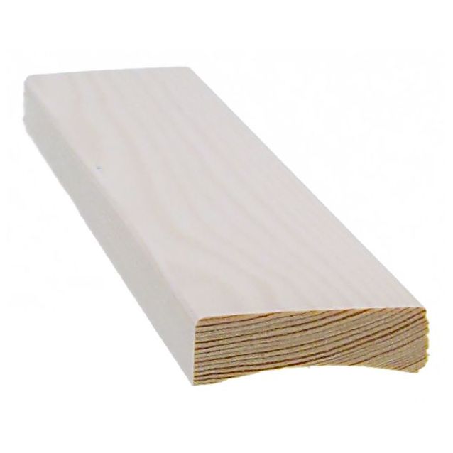 Peitelista Cent 12x42x3300 mm mänty valkolakattu