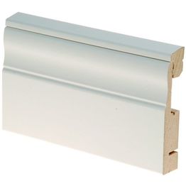 Peitelista johtokotelolla Maler 19x90x2440mm MDF valkoinen