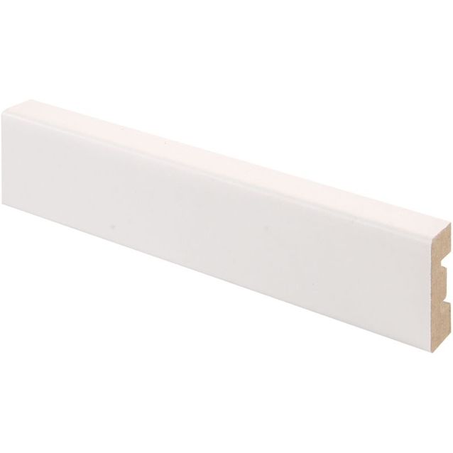 Peitelista Maler Aava, 12x32x3660mm, MDF, valkoinen