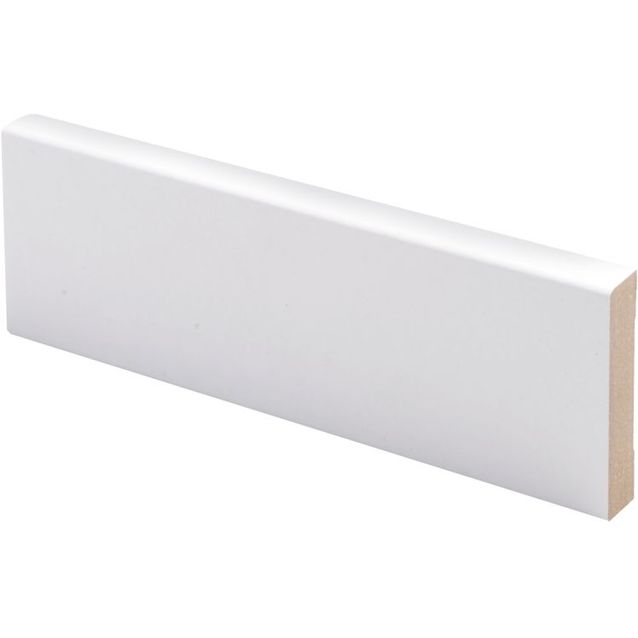 Peitelista Maler Aava, 12x52x3660mm, MDF, valkoinen