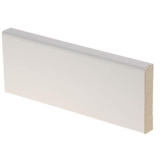 Peitelista Maler Aava, 12x58x3300mm, MDF, valkoinen