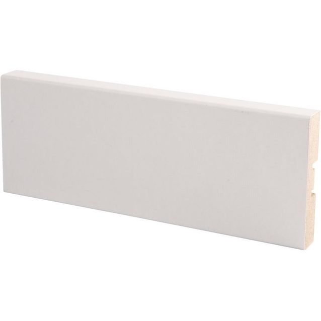 Peitelista Maler Aava, 12x58x3660mm, MDF, valkoinen