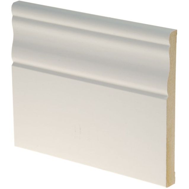 Peitelista Maler Kuru, 12x120x2200mm, MDF, valkoinen