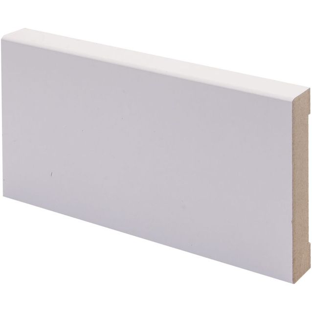 Peitelista Maler Smart Aava, 12x70x3660mm, MDF, puolikiiltävä valkoinen