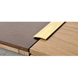 Peitelista Progress Profiles Prosol 2,7m 30mm 0-5mm liimakiinnitys messinki