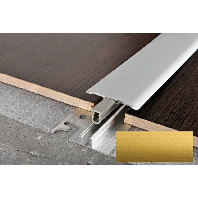 Peitelista Progress Profiles SOL 40P, 2,7m, 2,8mm, 40mm, anodisoitu kulta