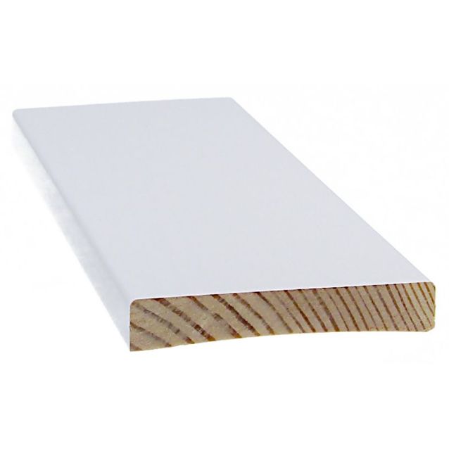 Peitelista Cent, 12x70mm, mänty, valkoinen, eri pituuksia