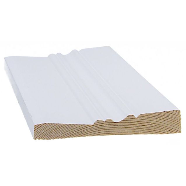 Peitelista Cent 3019P 15x95x3300 mm koriste mänty valkoinen