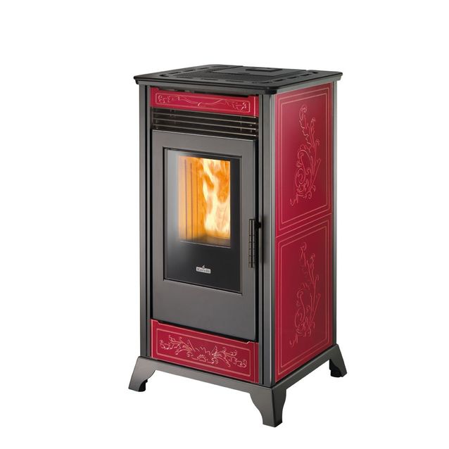 Pellettitakka Ravelli RV80 8 kW punainen