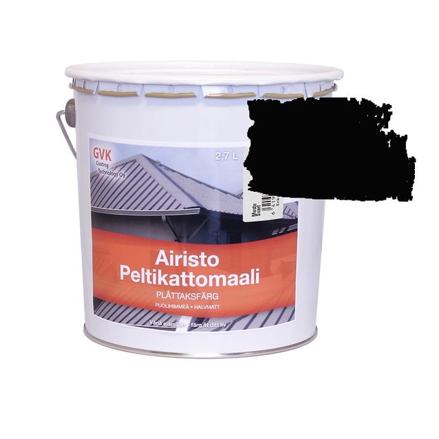 Peltikattomaali GVK 2.7 l musta