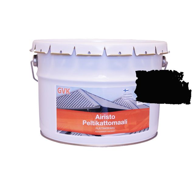 Peltikattomaali GVK 9 l musta