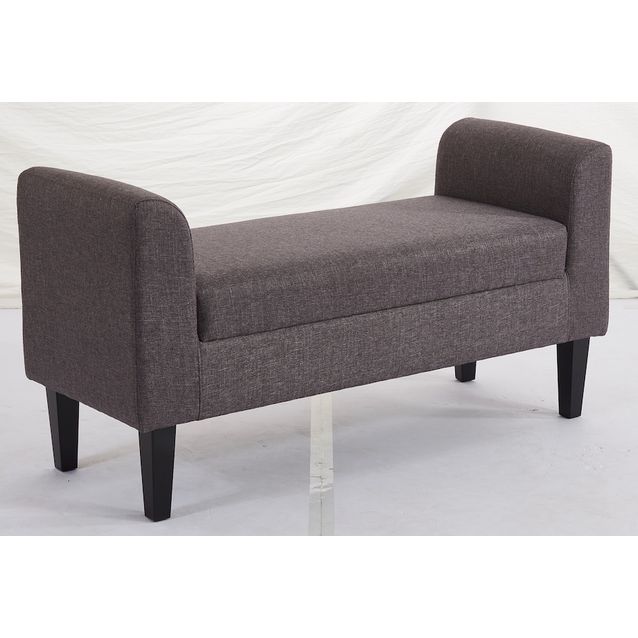 Penkki Chic Home 115x44x58 cm kangasverhoilu tummanharmaa