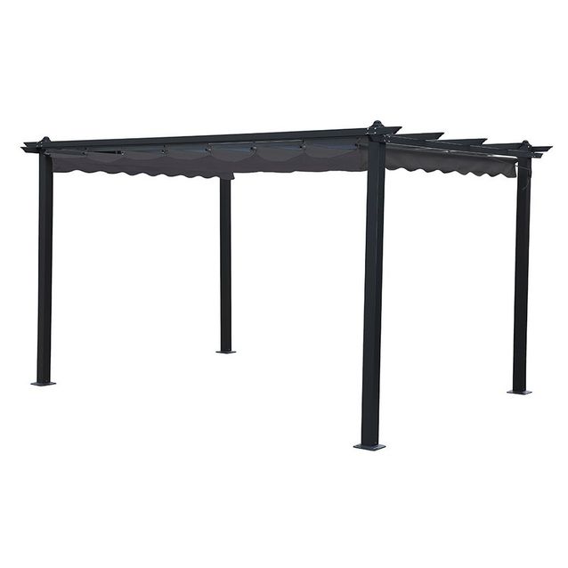 Pergola Landskap Skugga, musta/tummanharmaa, eri kokoja