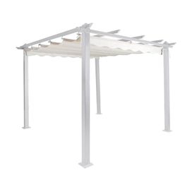 Pergola Landskap Skugga, valkoinen kehys, eri kokoja ja värejä