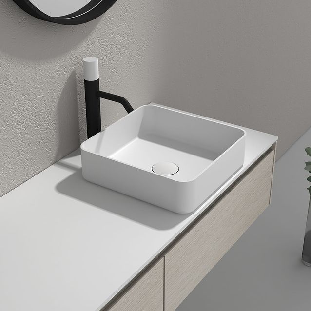Pesuallas Bathlife Stark 380x380 mm mattavalkoinen