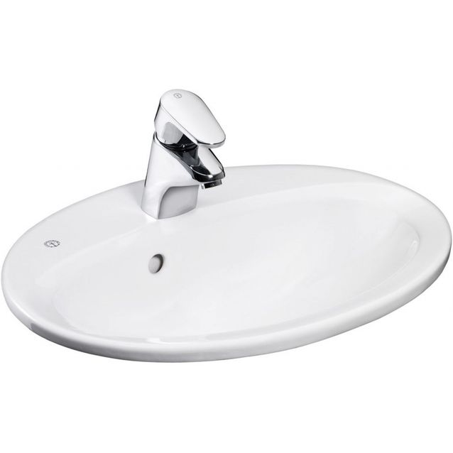 Pesuallas Gustavsberg GBG 7G2853 upotettava 535x440 mm valkoinen