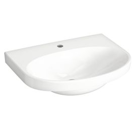 Pesuallas Gustavsberg Nautic, 60 cm, pulttikiinnitys, hananreikä keskellä, vakiopintakäsittely