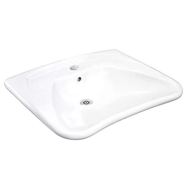 Pesuallas Gustavsberg, 60 cm, pulttikiinnitys, valkoinen