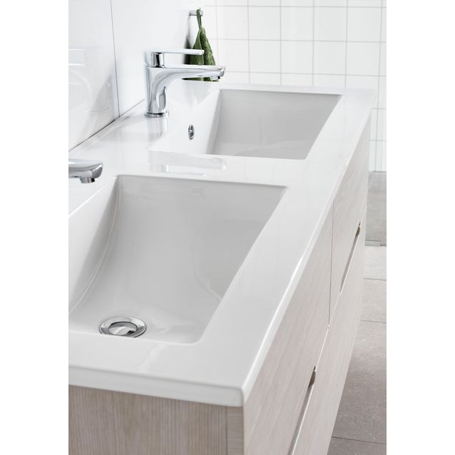 Pesuallas Hafa Sun/Eden/East 1200 kahdella altaalla valkoinen