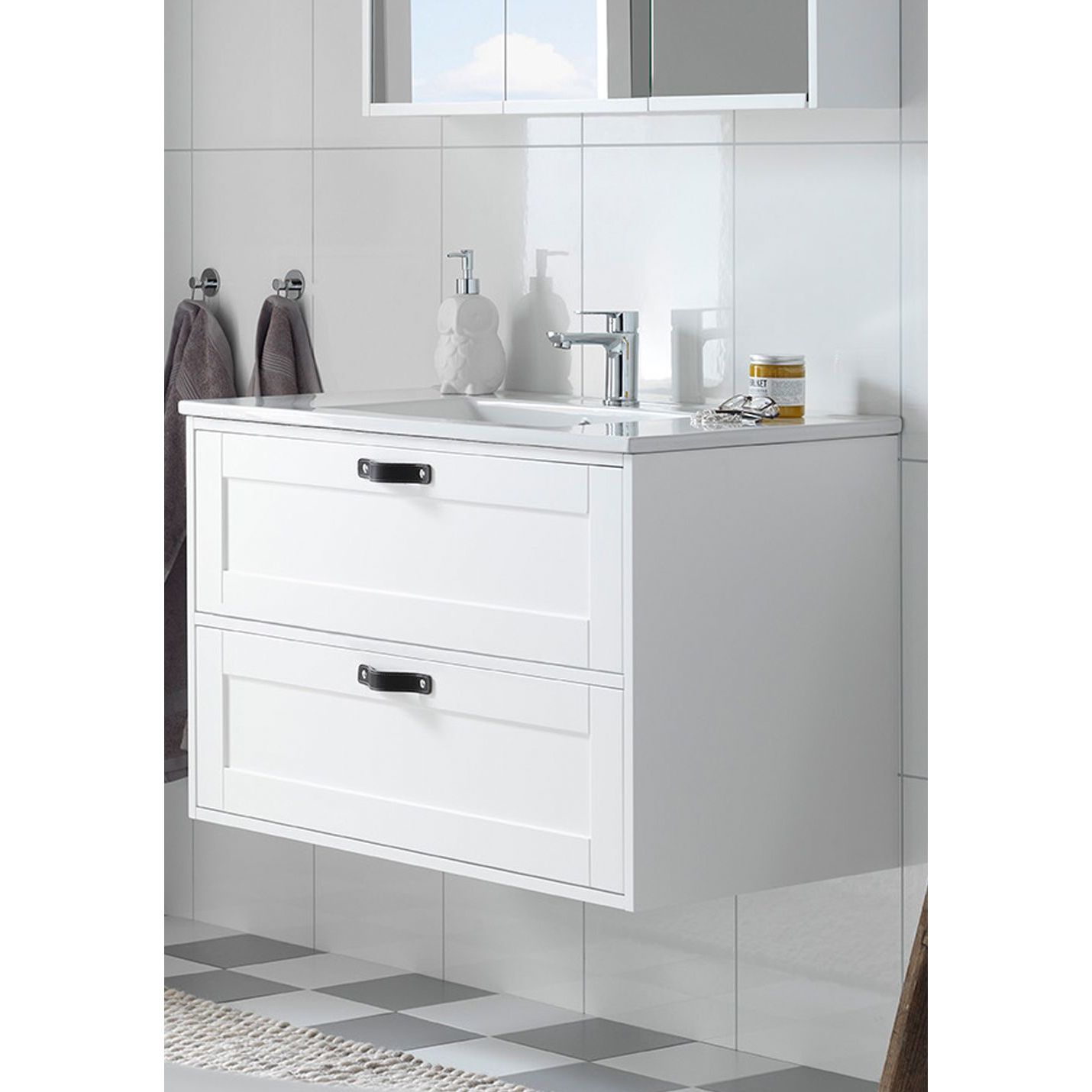 Pesuallas Hafa Sun/Eden/East 900 suorakulmainen valkoinen