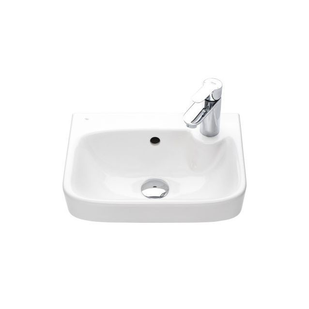 Pesuallas ido Glow 400 oikea kulmikas ylivuotosuojalla