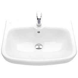 Pesuallas ido Glow 600 kulmikas ylivuotosuojalla hanareikä keskellä