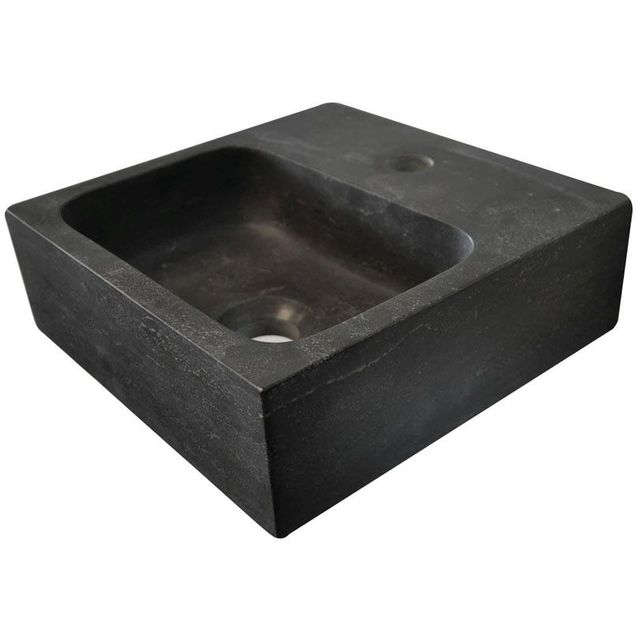 Pesuallas Interia 39-3502 300x300x100 mm luonnonkivi musta