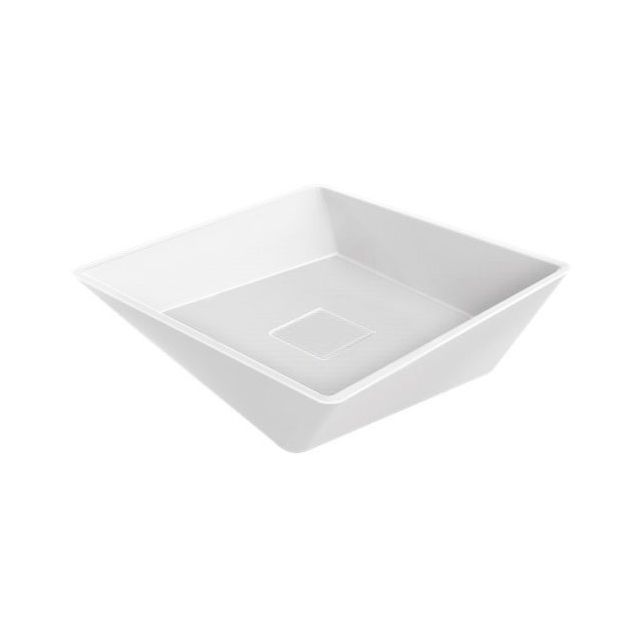 Pesuallas Interia Geometry 45 cm, pöytätasolle, valkoinen, 450 X 450 X 125 mm