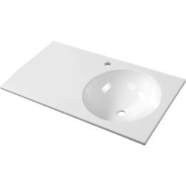 Pesuallas Interia Juno oikeakätinen komposiittikivi 800 X 460 mm valkoinen