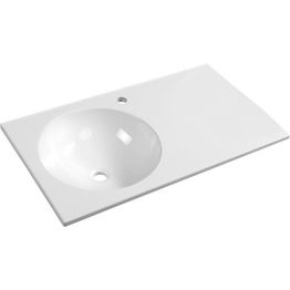 Pesuallas Interia Juno vasenkätinen komposiittikivi 800 X 460 mm valkoinen