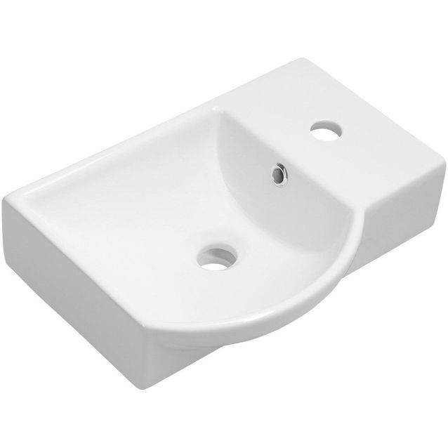 Pesuallas Interia Litos 450x320 mm oikea valkoinen