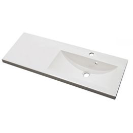 Pesuallas Otsoson Miniclever 900 R 902x310x40 allas oikealla valkoinen