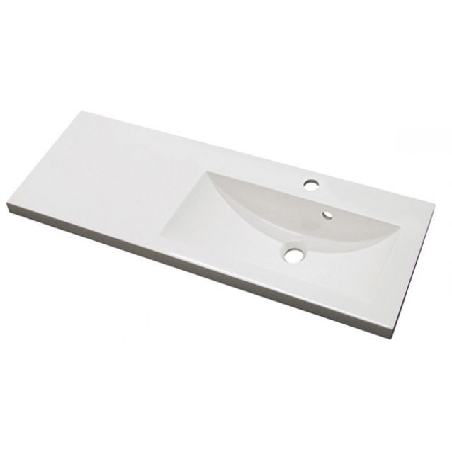 Pesuallas Otsoson Miniclever 900 R 902x310x40 allas oikealla valkoinen