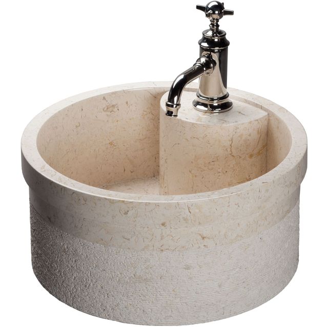 Pesuallas Qualitystone WB SOYAM Ø450 mm marmori beige