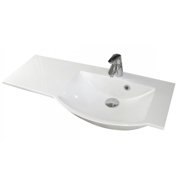 Pesuallas Otsoson Susa 903x390x153 mm oikea valkoinen