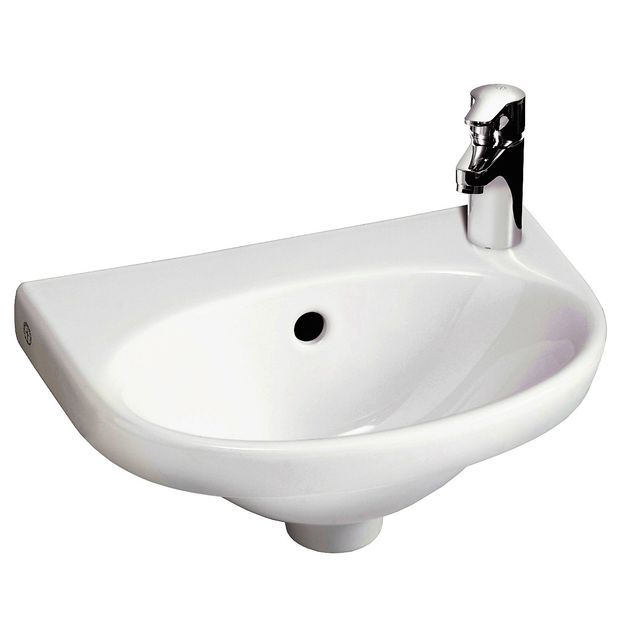 Pesuallas Gustavsberg Nautic 5540 400x275mm pultti oikea valkoinen