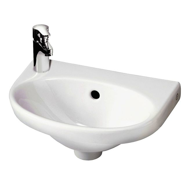 Pesuallas Gustavsberg Nautic 5540 400x275mm pultti vasen valkoinen