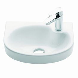 Pesuallas Ido Glow 400 ei ylivuotosuojaa hanareikä oikealla