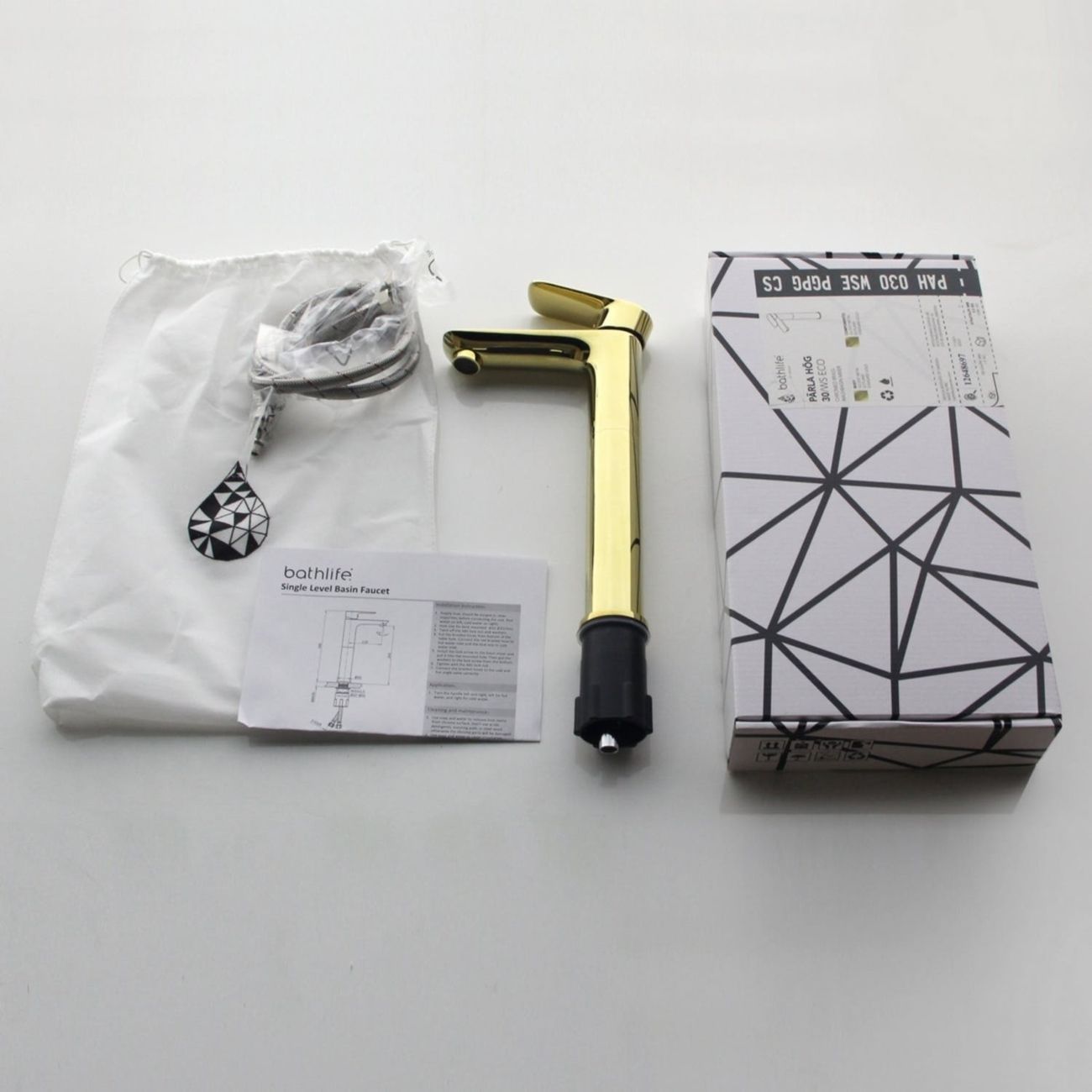 Pesuallashana Bathlife Pärla korkea, messinki lisäkuva 3