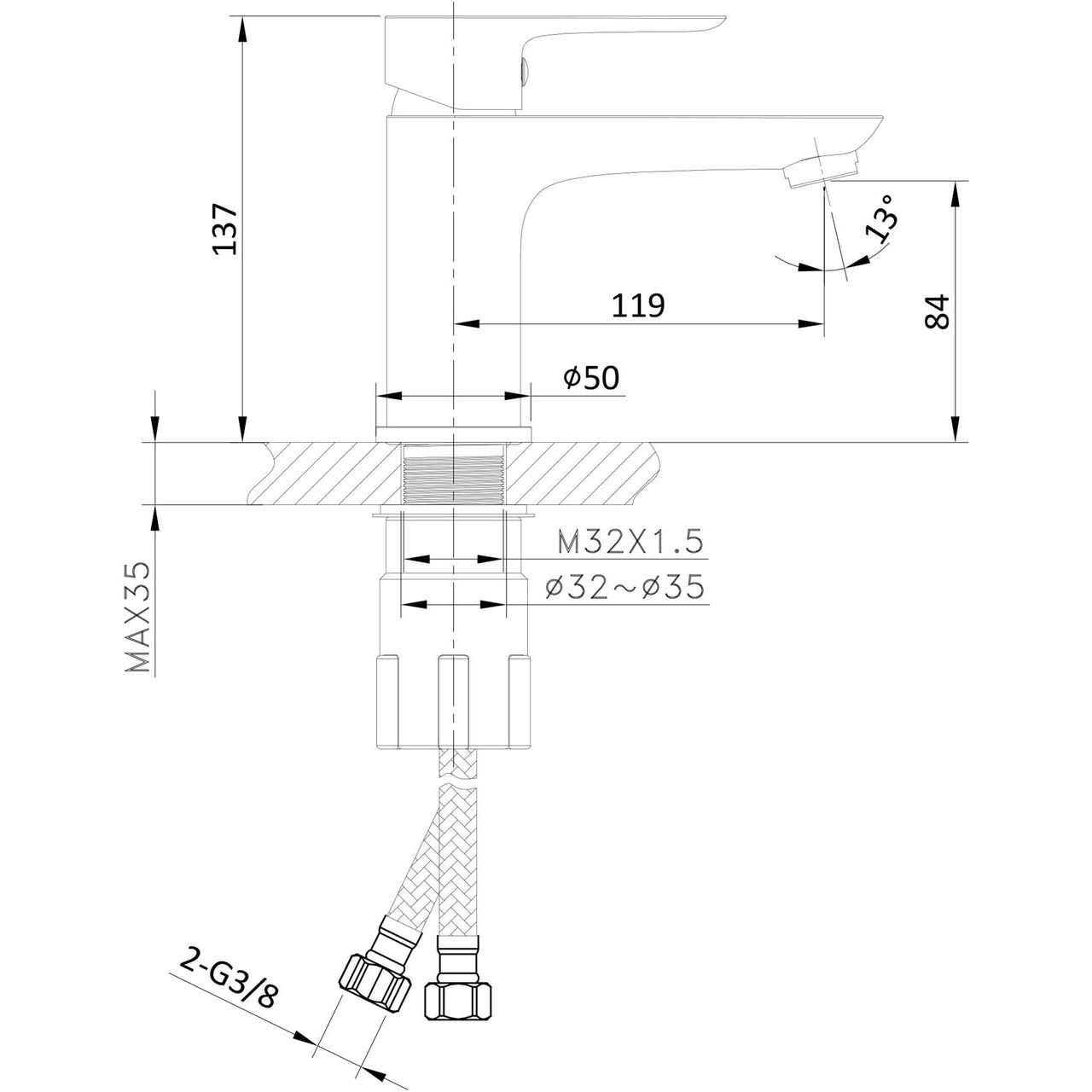 Pesuallashana Bathlife Pärla, messinki lisäkuva 4