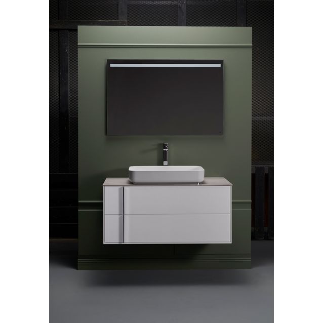 Pesuallaskaappi Hafa Edge 1000x456x450 mm valkoinen matta