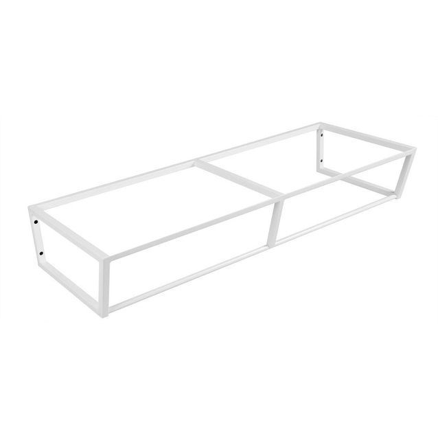 Pesualtaan seinäteline Interia Ska 1200 mm mattavalkoinen