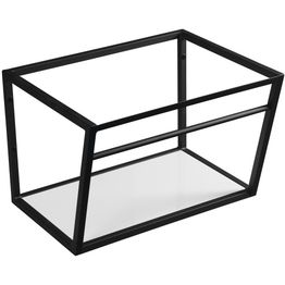 Pesualtaan seinäteline Interia Ska 600 mm mattamusta hyllytasolla