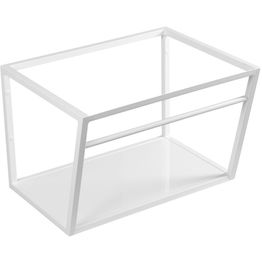 Pesualtaan seinäteline Interia Ska 600 mm mattavalkoinen hyllytasolla